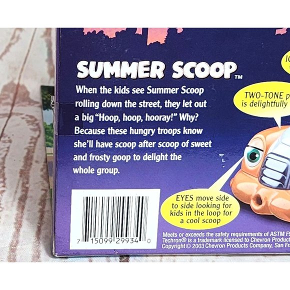 Vintage 2003 Chevron Cars Summer Scoop Ice Cream Toy Truck - Picture 11 of 16